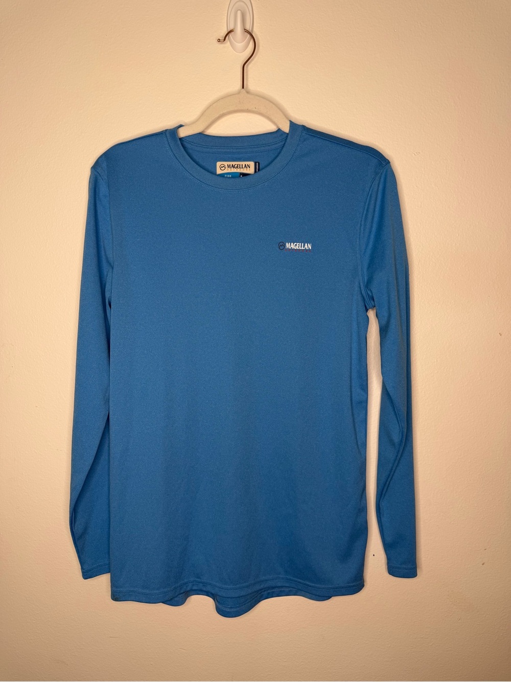 Magellan Outdoors Long Sleeve Performance Tee - Bright Blue